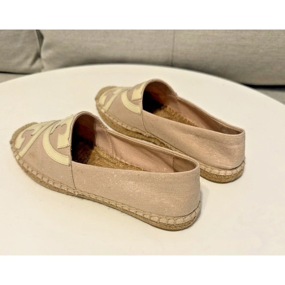 Tory Burch Double T Jacquard Espadrille Slip-Ons